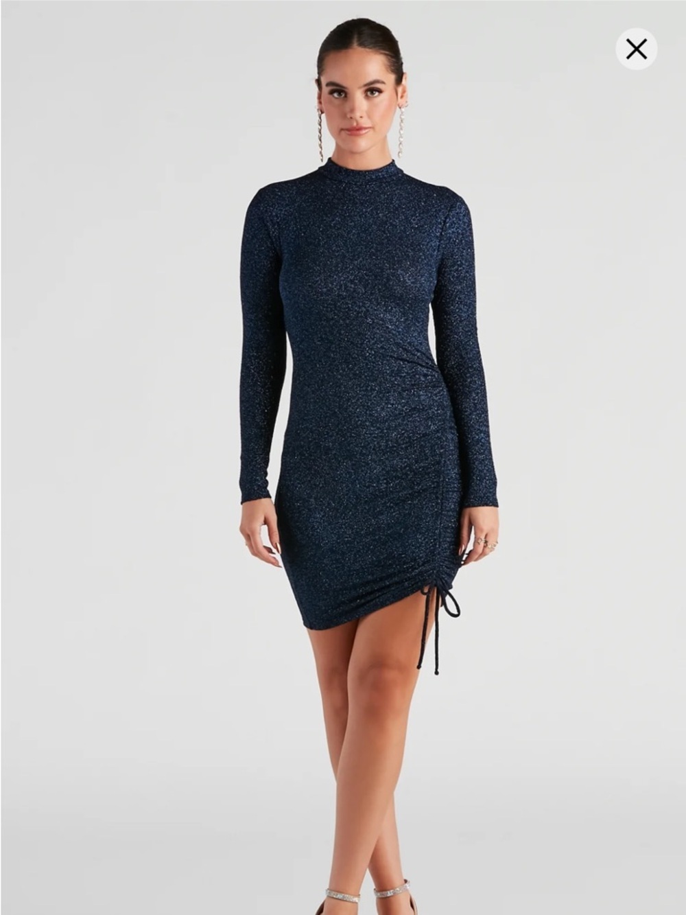 Windsor “Sparkle Up The Night Glitter Knit Mini Dress”